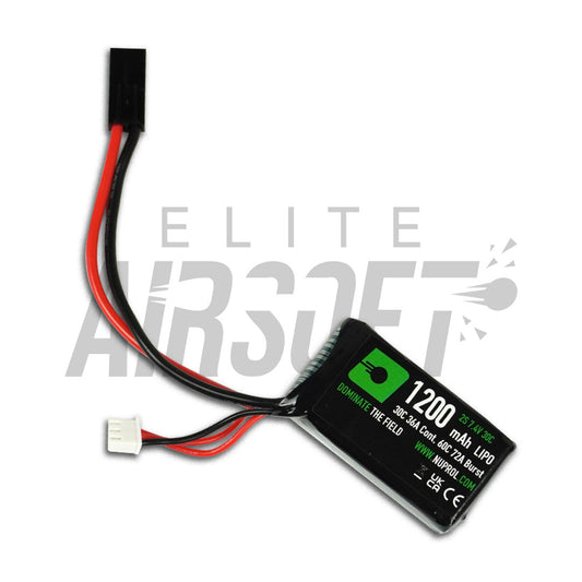 7.4v 1200mAh Lipo Block Battery By Nurpol