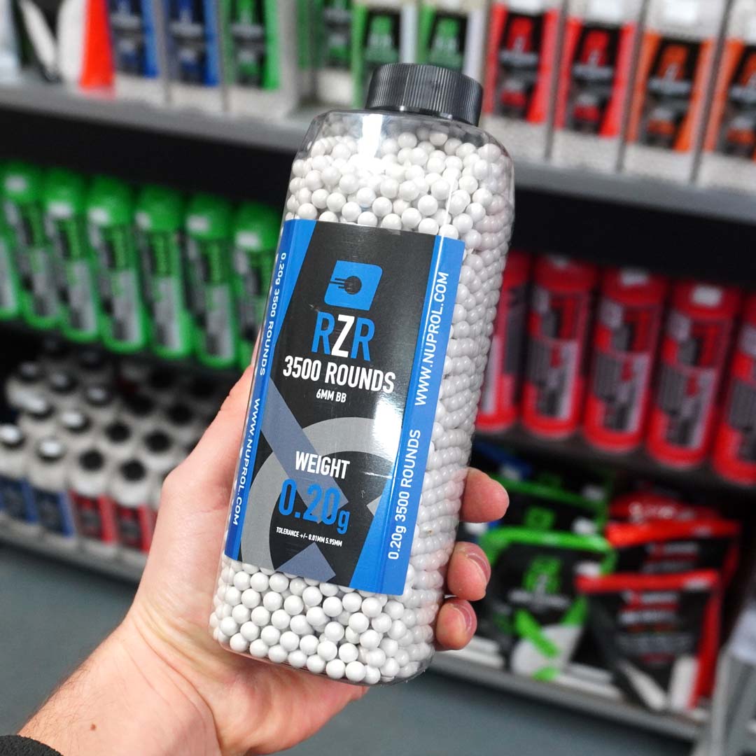 RZR 3500 rounds of airsoft 6mm bbs in a bottle