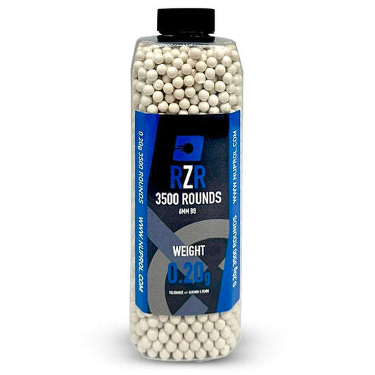 RZR 3500 rounds of airsoft 6mm bbs in a bottle