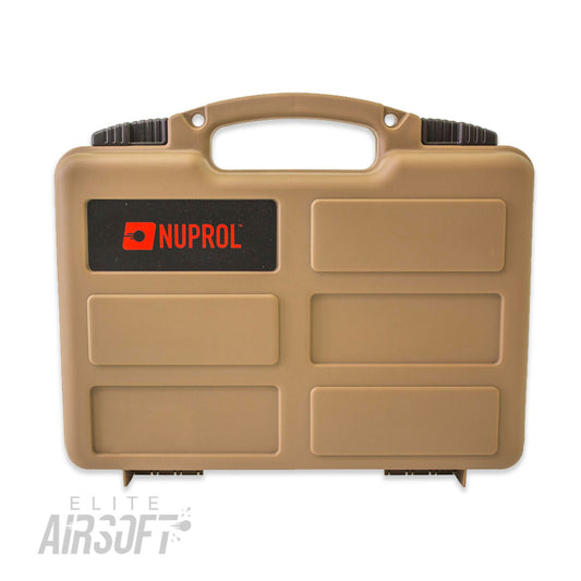 Nuprol Pistol Hard Case Tan | Wave Foam Insert