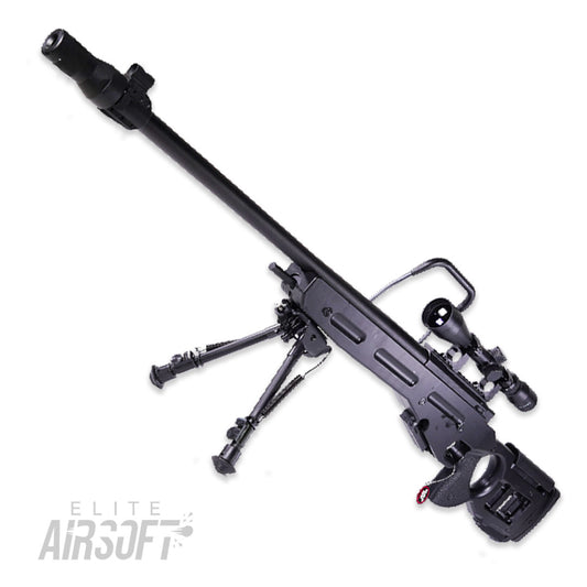 Snow Wolf SV98 Spring Bolt Action Sniper Rifle w/Scope & Bipod | Black