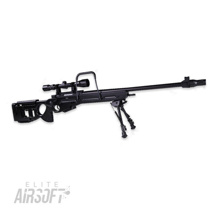 Snow Wolf SV98 Spring Bolt Action Sniper Rifle w/Scope & Bipod | Black