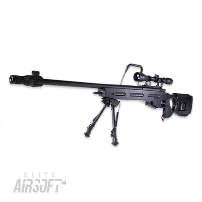 Snow Wolf SV98 Spring Bolt Action Sniper Rifle w/Scope & Bipod | Black